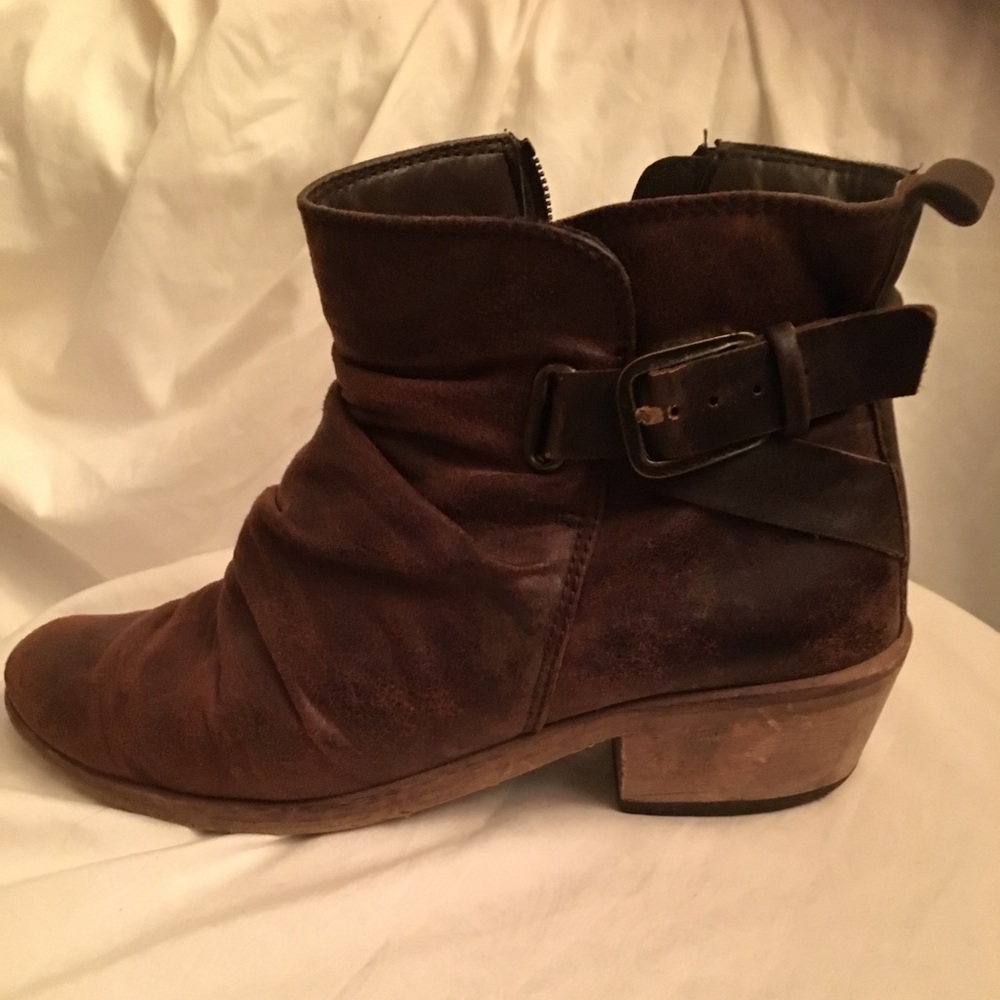Brown ankle boots